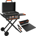22 Inch Griddle 2350 Portable  Omnivore Grill with Flexfold Legs, on the Go Flexfold Griddle with  Adventure Ready Accessories