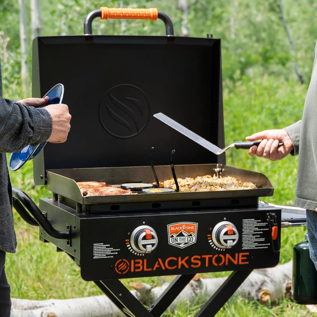 22 Inch Griddle 2350 Portable  Omnivore Grill with Flexfold Legs, on the Go Flexfold Griddle with  Adventure Ready Accessories