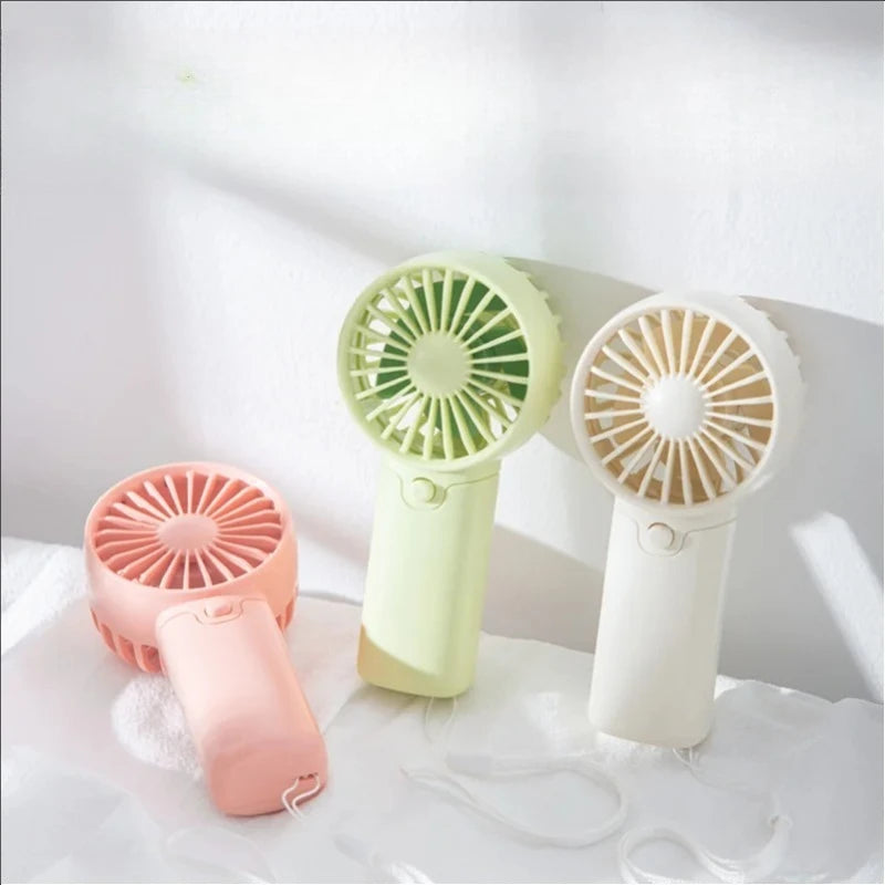 Portable Small Fan Pocket Hand-Held Lightweight AA Battery Handheld Mini Fan Air Coolers