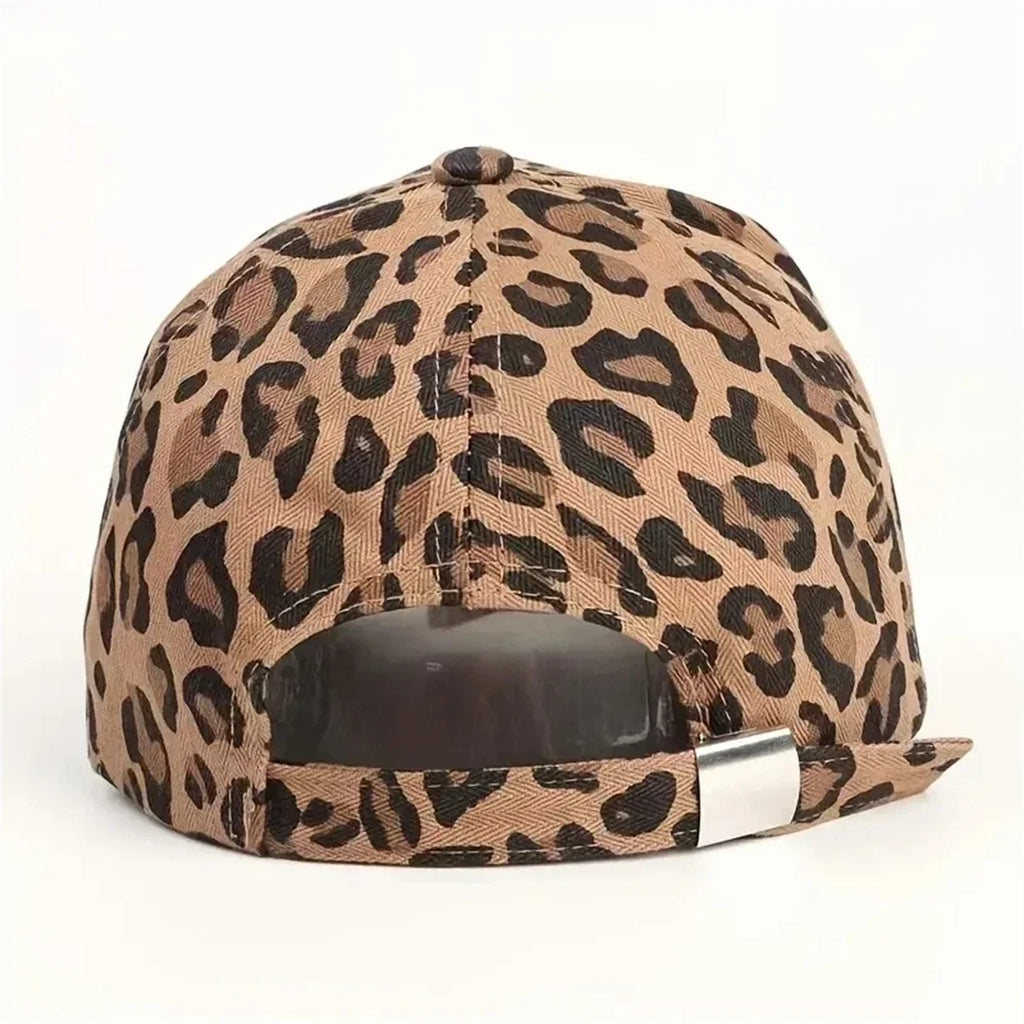 Leopard Print Baseball Cap - Stylish Top Hat for Outdoor Sun Protection 