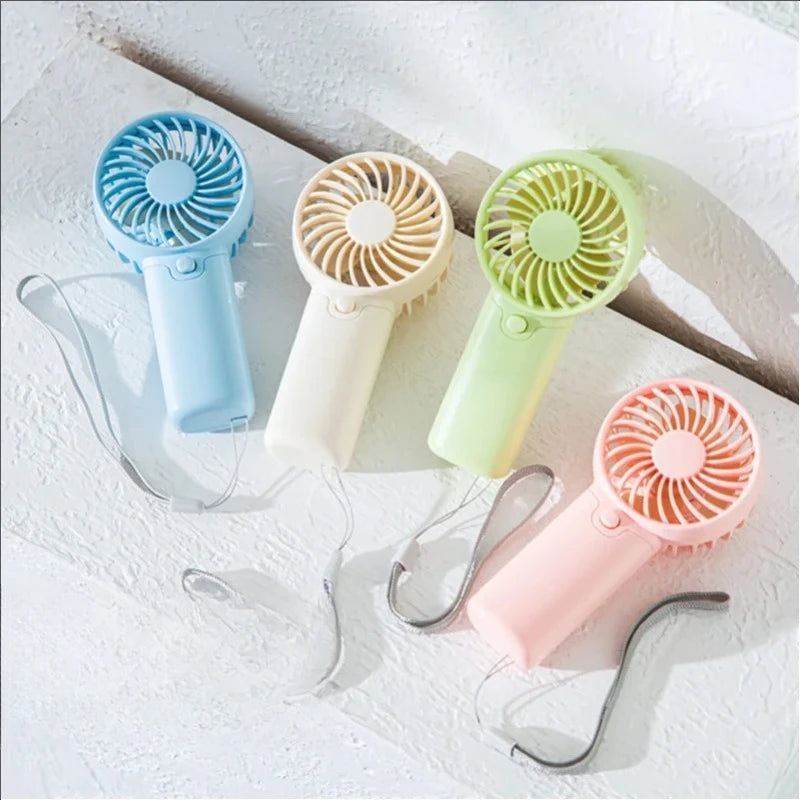 Portable Small Fan Pocket Hand-Held Lightweight AA Battery Handheld Mini Fan Air Coolers