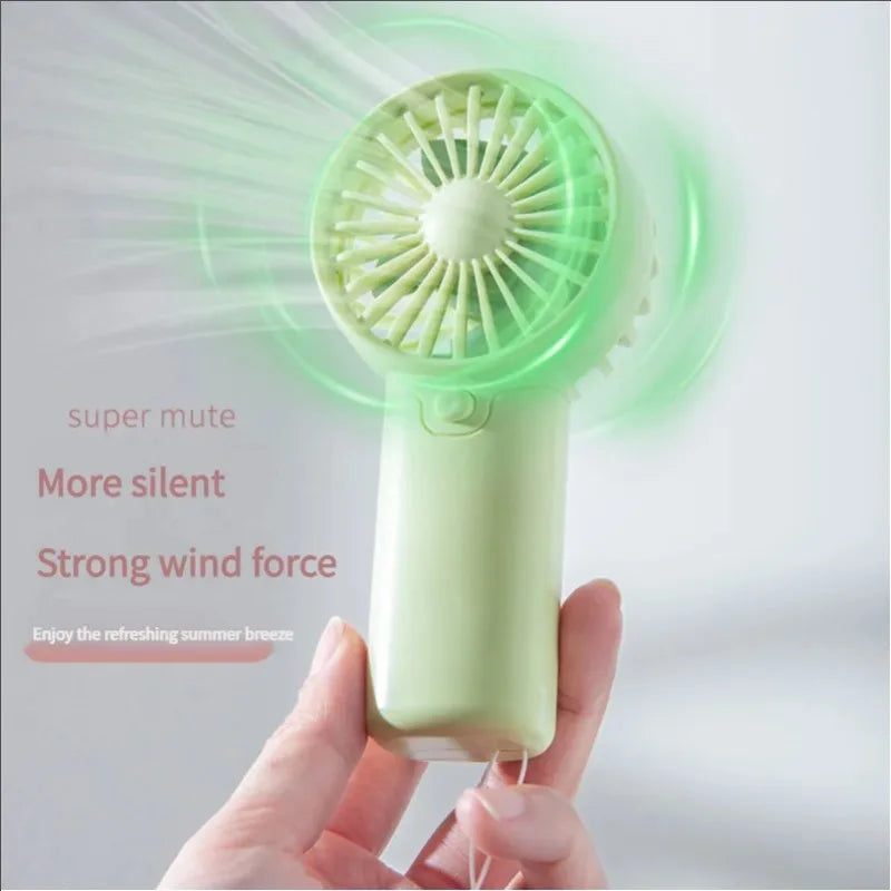 Portable Small Fan Pocket Hand-Held Lightweight AA Battery Handheld Mini Fan Air Coolers